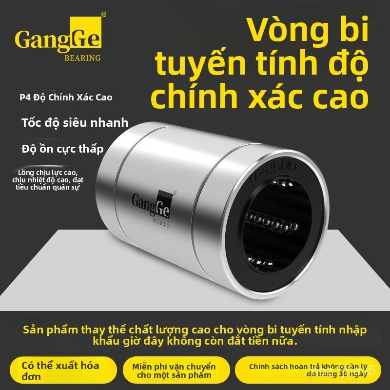 Vòng bi trượt thẳng LM3-60UU các cỡ, chuyển động êm ái, độ chính xác cao, bền bỉ giao nhanh
