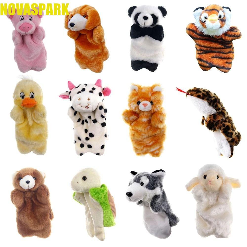 NOVASPARK Animal Hand Puppet Rabbit Kids Gift Panda Giáo dục sớm Koala Baby Children Puppets