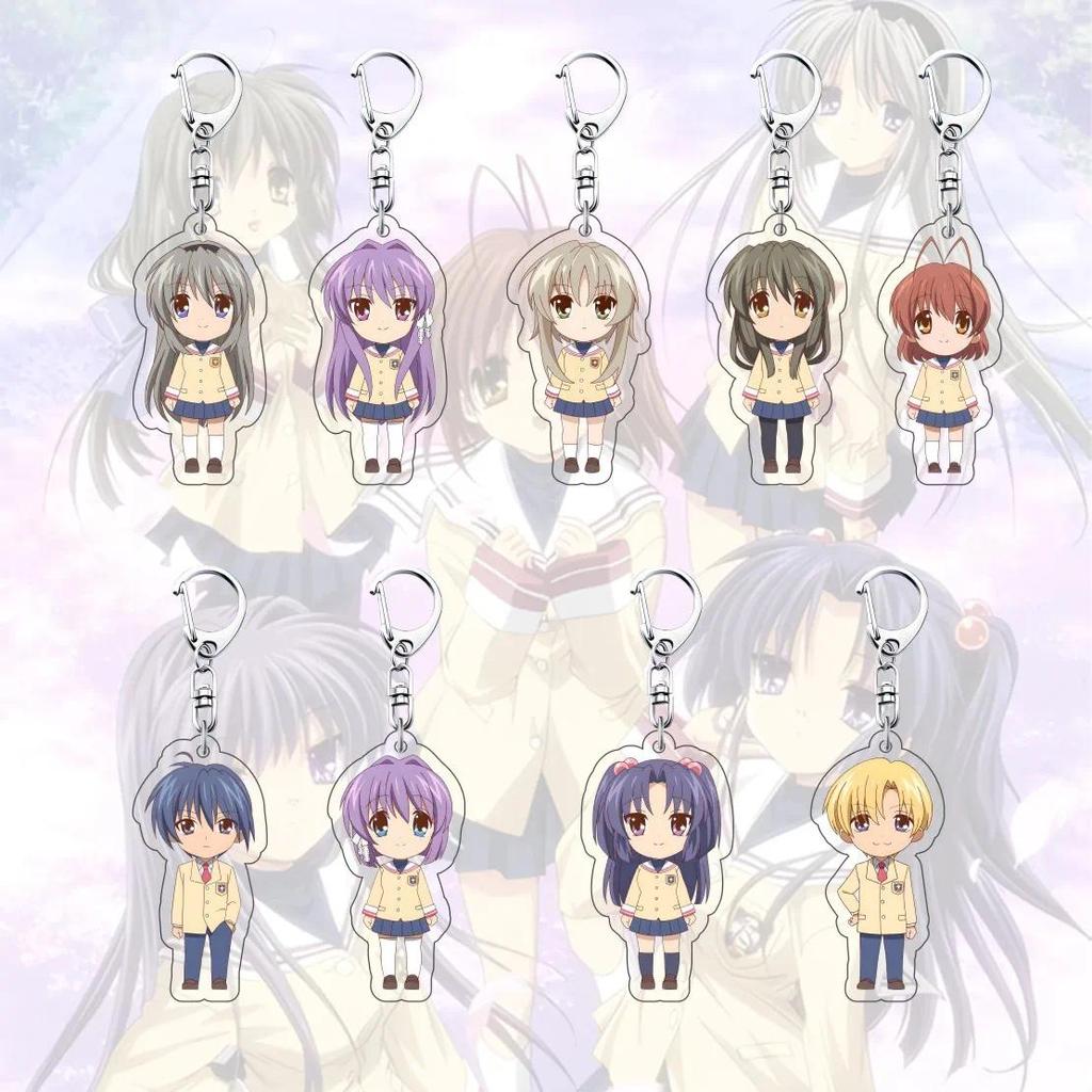 Móc Khoá Anime acrylic pendant Clannad 6cm Nagisa car key