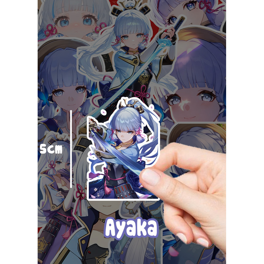 [Genshin Impact] Set 90 Sticker Ayaka|Kamisato Ayaka ❄️ sticker nhân ko trùng đã cắt sẵn