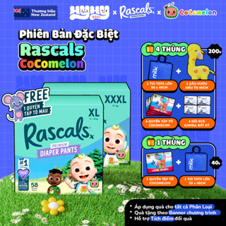 Tã Bỉm Quần Rascal and Friends Cocomelon Cao Cấp New Zealand, Bỉm Rascals Cho Bé Chính Hãng Thấm Hút Đến 12 Tiếng