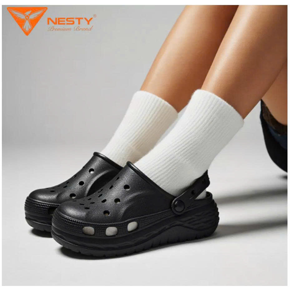 [Ảnh thật] Sục Nesty Ne52 đế cao 7cm, nhựa đúc nguyên khối , đế bám , chống trơn trượt , kèm 10 char