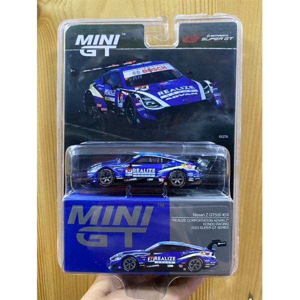 Mini GT Card version MGT00850 Nissan Z GT500 #24 "REALIZE CORPORTATION ADVAN Z" KONDO RACING 2023 SU
