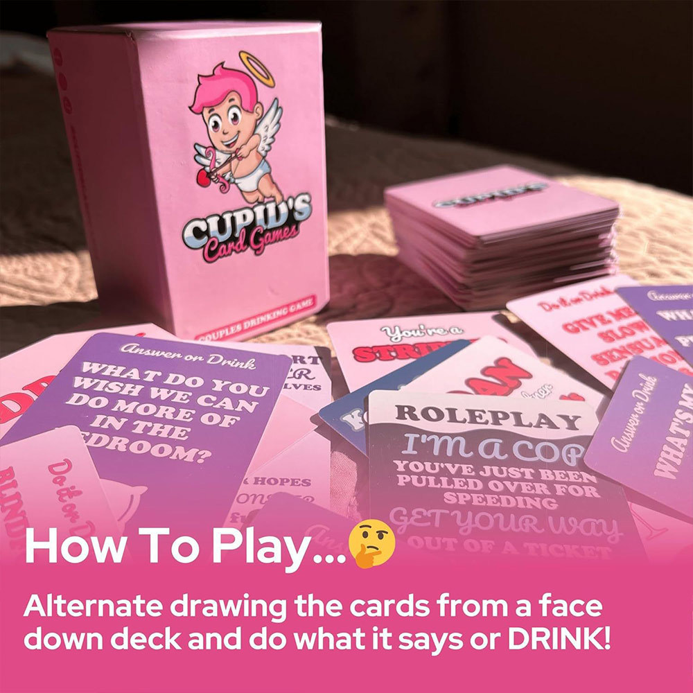 Cupid's Card Games - Couples Drinking Game for Date Nights & Gifts Funny Game