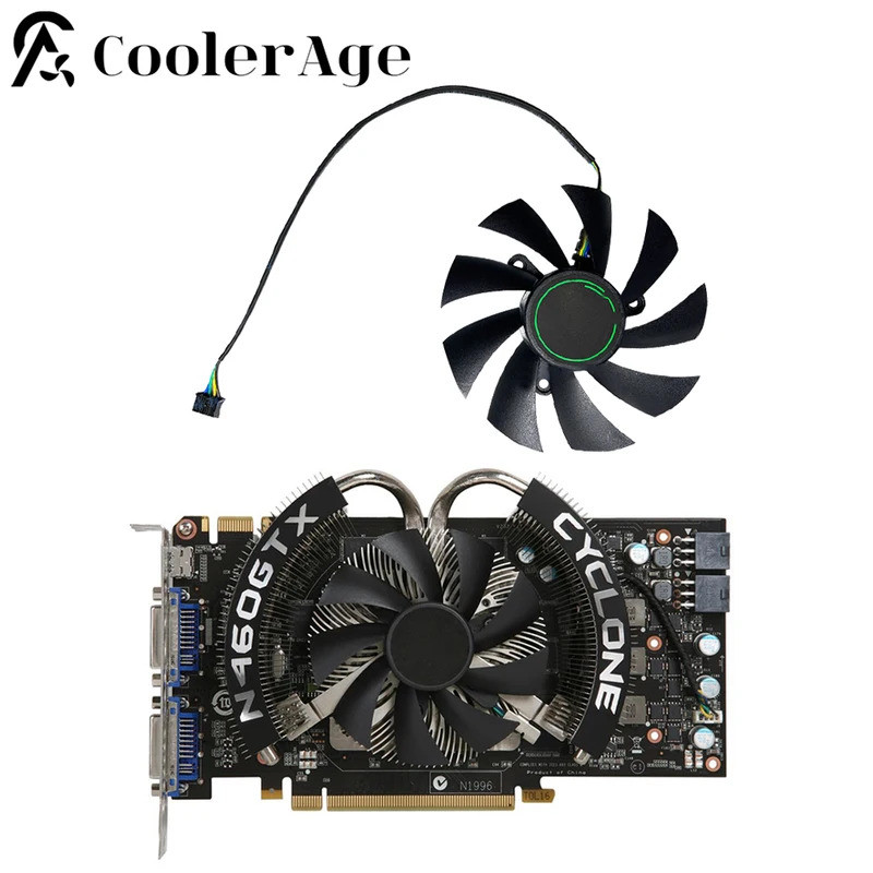 I8​6MM PLA09215S12H GTX450 GTX460 GTX6870 GTX6790 GTX6770 Quạt Card Video Cho MSI GeForce GTX 450 46
