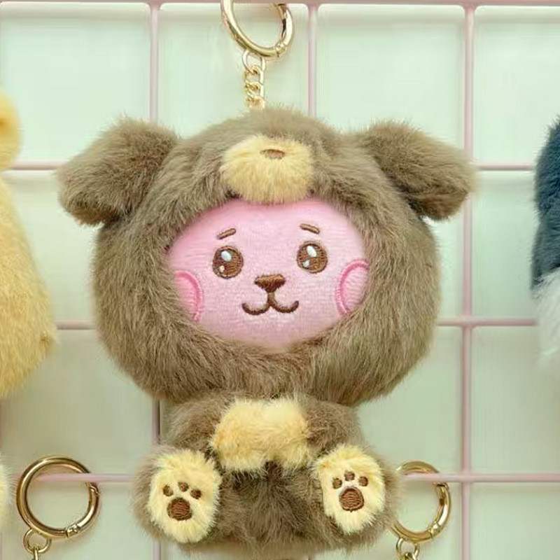 KPOP BT21 BTS BABY Zoo Sang Trọng Búp Bê V JK J-HOPE Ngồi Búp Bê Đeo Chéo Búp Bê Sang Trọng Quà Tặng