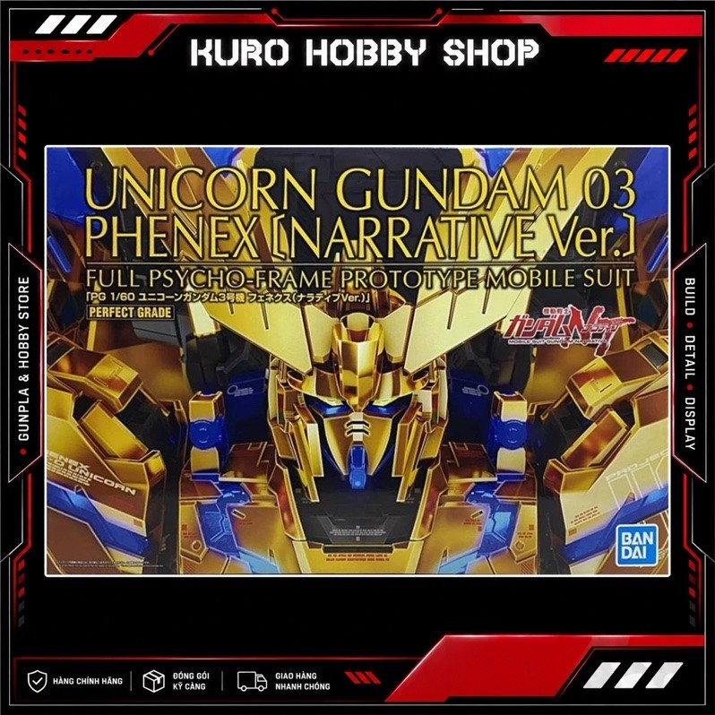 [CÓ SẴN] P-Bandai PG 1/60 RX-0 UNICORN GUNDAM 03 PHENEX (NARRATIVE VER)