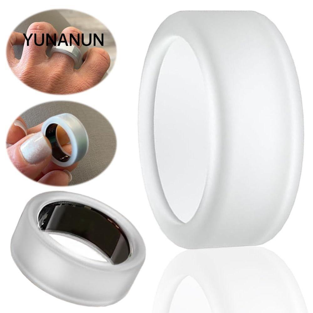 YUNAUN Silicone Ring Cover, Bộ sắp xếp trang sức Phụ kiện làm việc Vỏ silicon cho bảo vệ vòng Oura, 