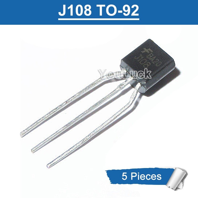 5 Chiếc Chính Hãng J108 TO-92 JJET Tiếng Ồn Thấp Bộ Khuếch Đại Âm Thanh Transistor Mới
