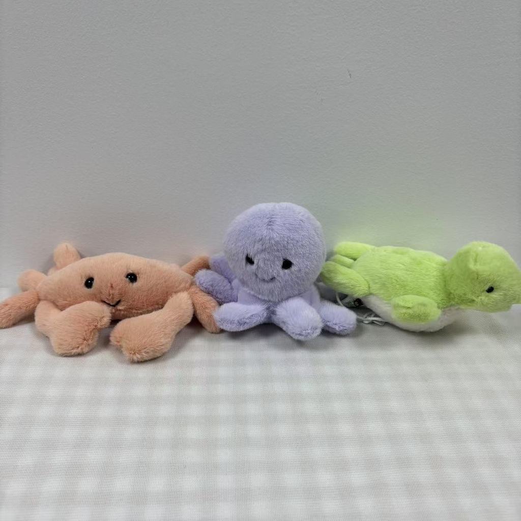 RBDI Mini Fluffy Series of small octopus and crab plush toys as gifts
