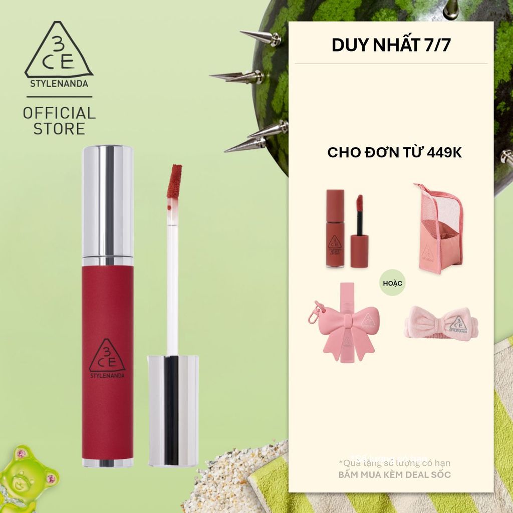 Son kem bùn mịn lì 3CE Hazy Lip Clay