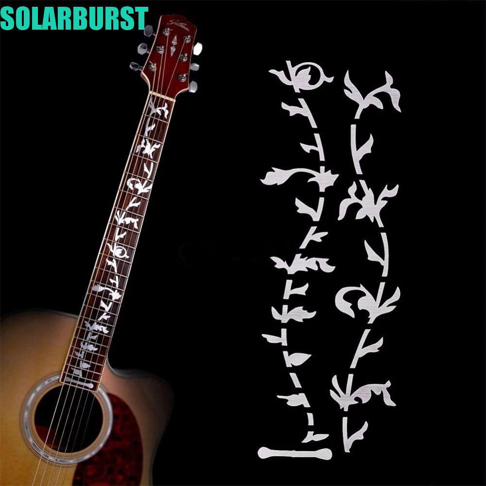 SOLARBURST Cross Inlay Đề Can 22 Phong Cách Nhạc Cụ Guitar Inlay Miếng Dán Đàn Guitar Acoustic Đàn G