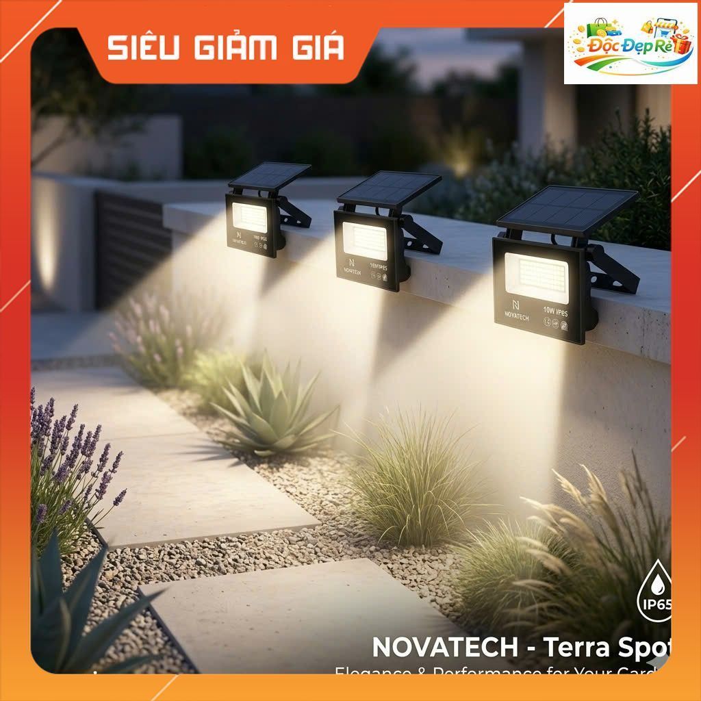 ĐÈN PHA LED NĂNG LƯỢNG MẶT TRỜI NOVATECH