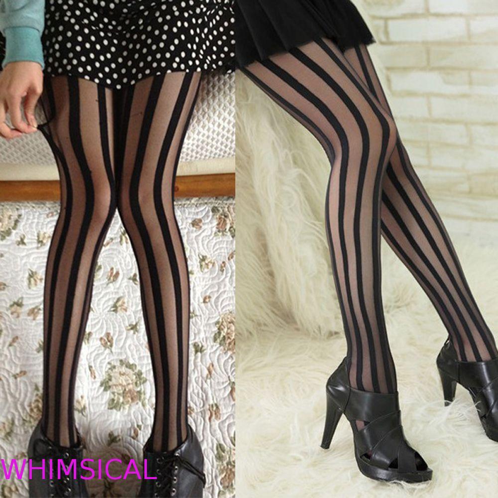 Vớ WHIICAL Victoria Gothic Punk Gợi Cảm Gothic Đen