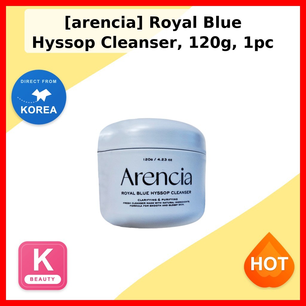[arencia] Sữa rửa mặt Hyssop Royal Blue 120g, 1pc / Làm sạch da / Tẩy trang / Chính hãng 100% by tre