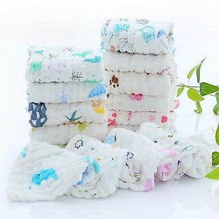 (MS 147) Khăn Mặt Xô 6 Lớp Rửa Mặt Cho Bé