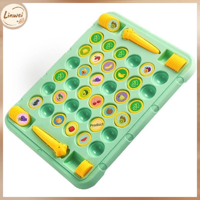 [Linwei] 2-4 Người Chơi Flip Chess Memory Game Board Games Double Player Battle Puzzle Toy Kid Conce
