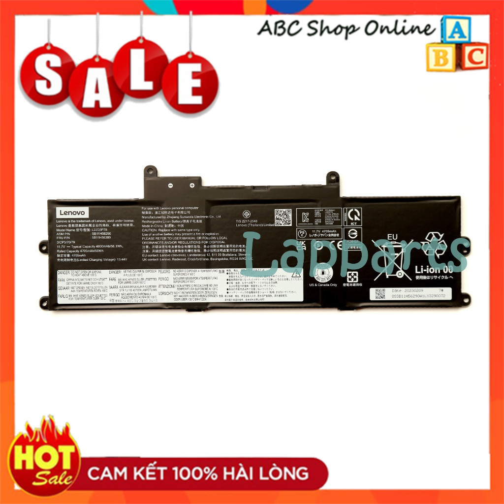 Pin Lenovo Thinkpad X1 Carbon 12th Gen12 L22B3P74 L22C3P76 L22C3P77 L22M3P77 L22D3P78 L22M3P78