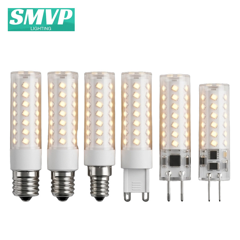 Bóng đèn LED SMVP G4 GY6.35 G9 E12 E14 E17 220V 110V 12V 10W Ánh sáng trắng 6000K Ánh sáng ấm 3000K