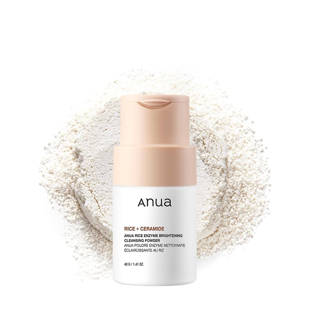 ANUARiceEnzyeBrighteningPowder, Tẩy tế bào chếtPowder-to-FoaCleanser, oothTexture & Clarity, Hydrati