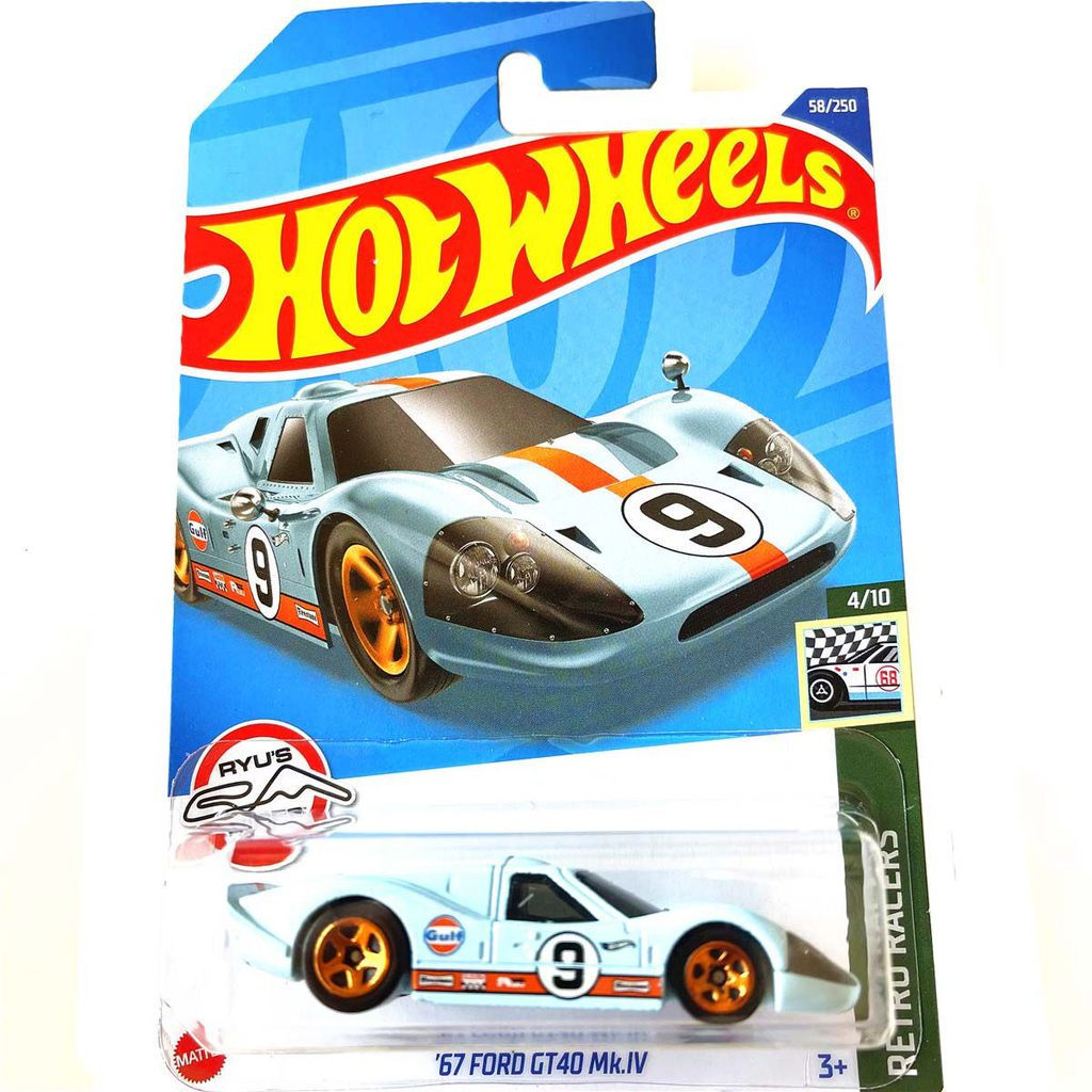 HotWheels HotWheels HotWheels FORD GT40 Racing GULF Tranh Xanh FORD GT40 MKIV 58 22C
