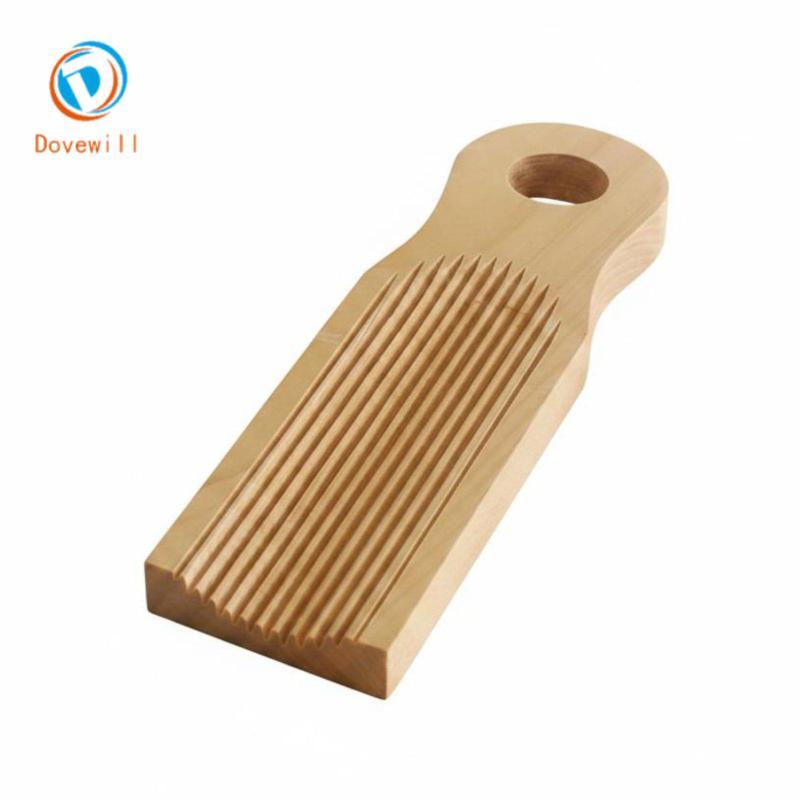 Gnocchi Board Gỗ nguyên khối Ridged Pasta Board Dụng cụ nấu ăn Thiết kế thủ công Lâu trôi