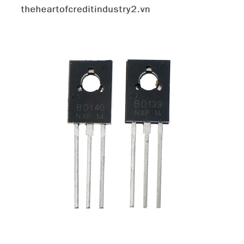 # thehear # 20 Cái BD139 BD140 (BD140 10 Cái + BD139 10 Cái) Bóng bán dẫn điện TO-126.
