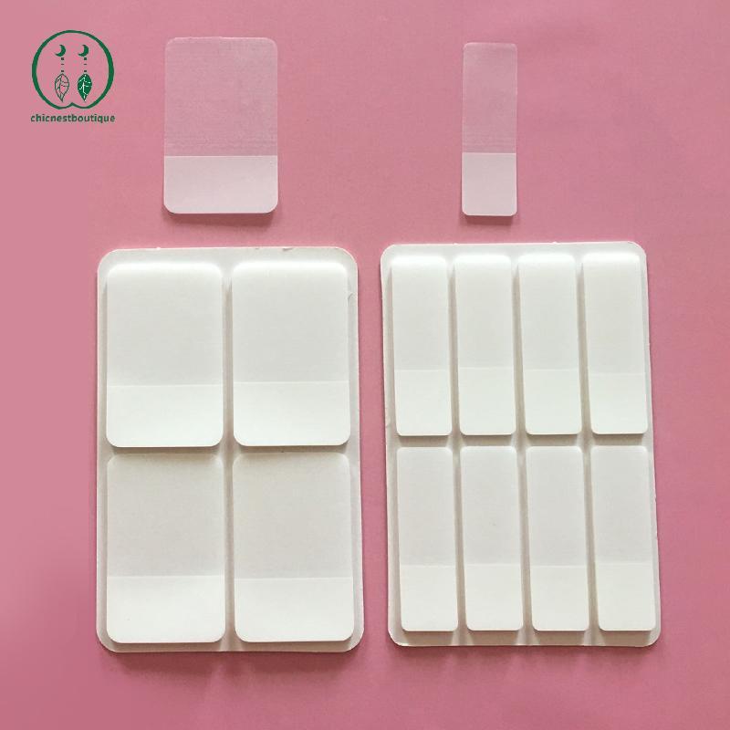 [Chicnest] 80 / 160Pages Frosted Simple Pure White Stiers Nhãn trong suốt Stiers DIY Stiy Notes Đồ d