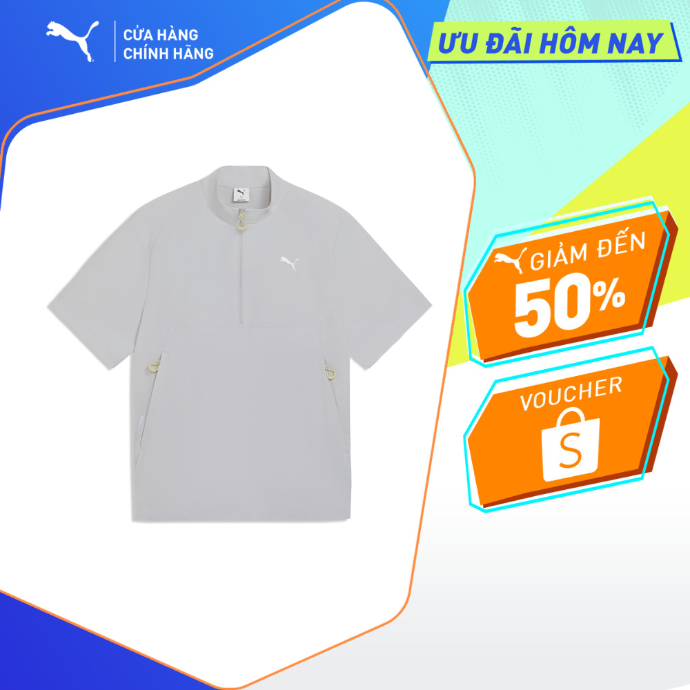 Áo Khoác Thời Trang PUMA Unisex PUMATECH SS ANORAK WV Sedate Gray Màu Xám