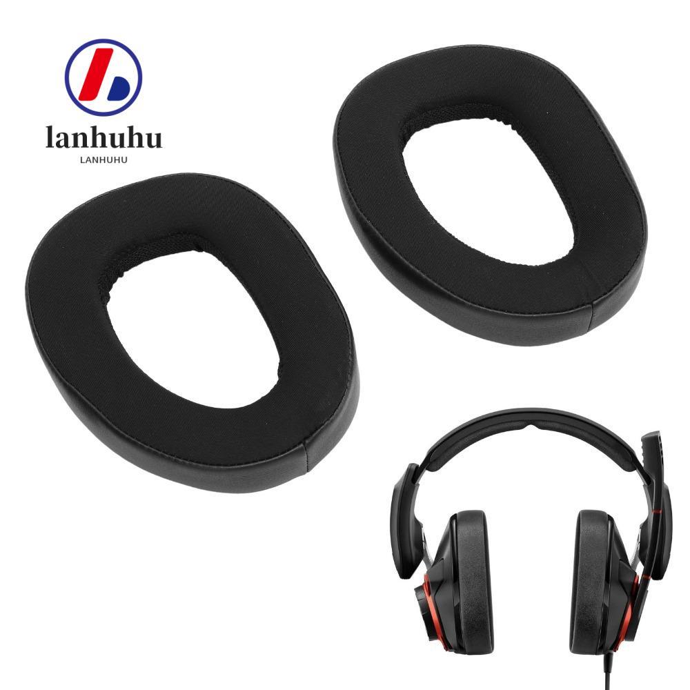 LANHUU 2 Miếng đệm tai Gel làm mát, Đệm tai cách ly tiếng ồn mềm mại và thoải mái màu đen, Vỏ tai ch