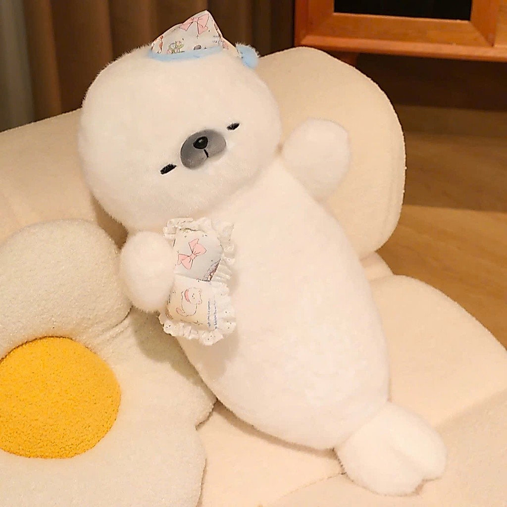 Gấu nhồi bông Hải Cẩu trắng mềm dễ thương cute PK3