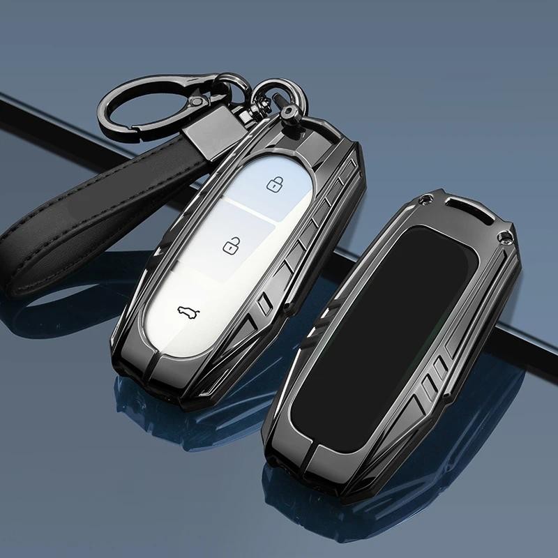Kim Loại Ô Tô Từ Xa Chìa Khóa Bao Vỏ Giá Đỡ Dây Xích Fob Dành Cho Hàng Đầu Lý Tưởng L6 Pro Li Auto L