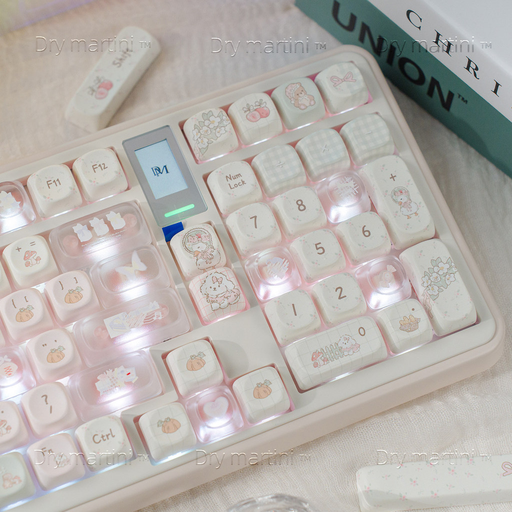 Trang trại bí ngô Keycap Cherry / MOA Profile 140 phím PBT Thuốc nhuộm năm mặt Thăng hoa Aula F75 F99 RK100 Phim hoạt hình dễ thương Keycaps Cơ vịt Con Nấm In hoa Keycap | BigBuy360 - bigbuy360.vn