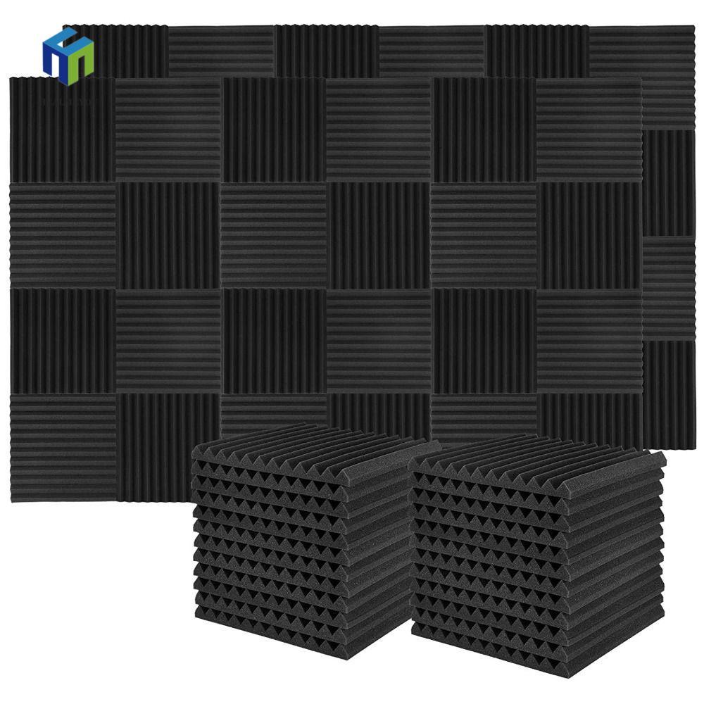 HEALMEYOU Bọt cách âm 1PC Điều trị cách âm Miếng bọt biển chống ồn Insulatio Wedge Tile Sound Treatm