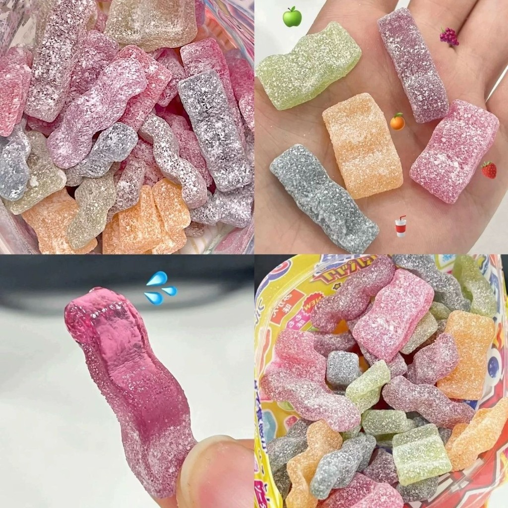 Jin SourNhập Khẩu Kanro Kanro Sour Powder Wave Gummy Soda Candy Sour Chewy Candy#劲酸Nhập Khẩu Kanro K