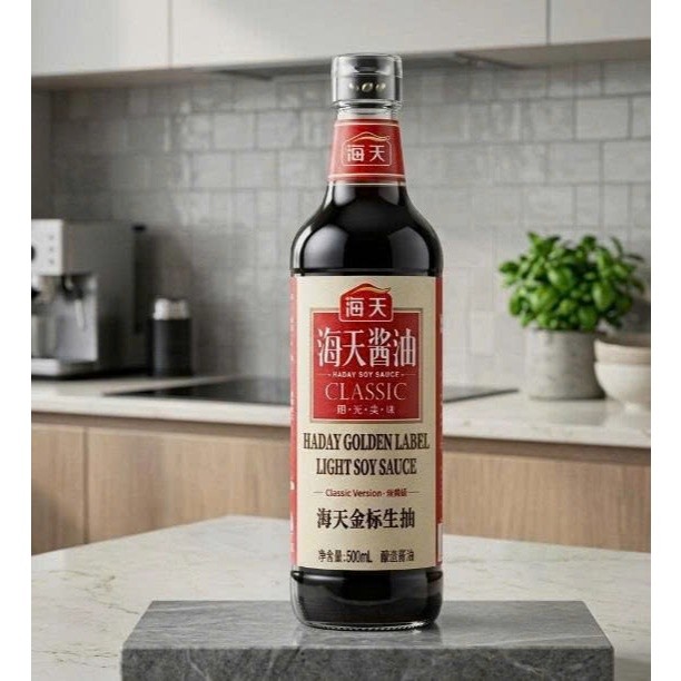 Nước tương Haday Nhãn Vàng 500ml - Ăn chay, nấu món ăn, làm nước chấm dimsum