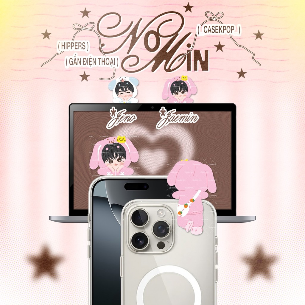 Hippers dán điện thoại, ipad, laptop Jeno Jaemin / NoMin NCT
