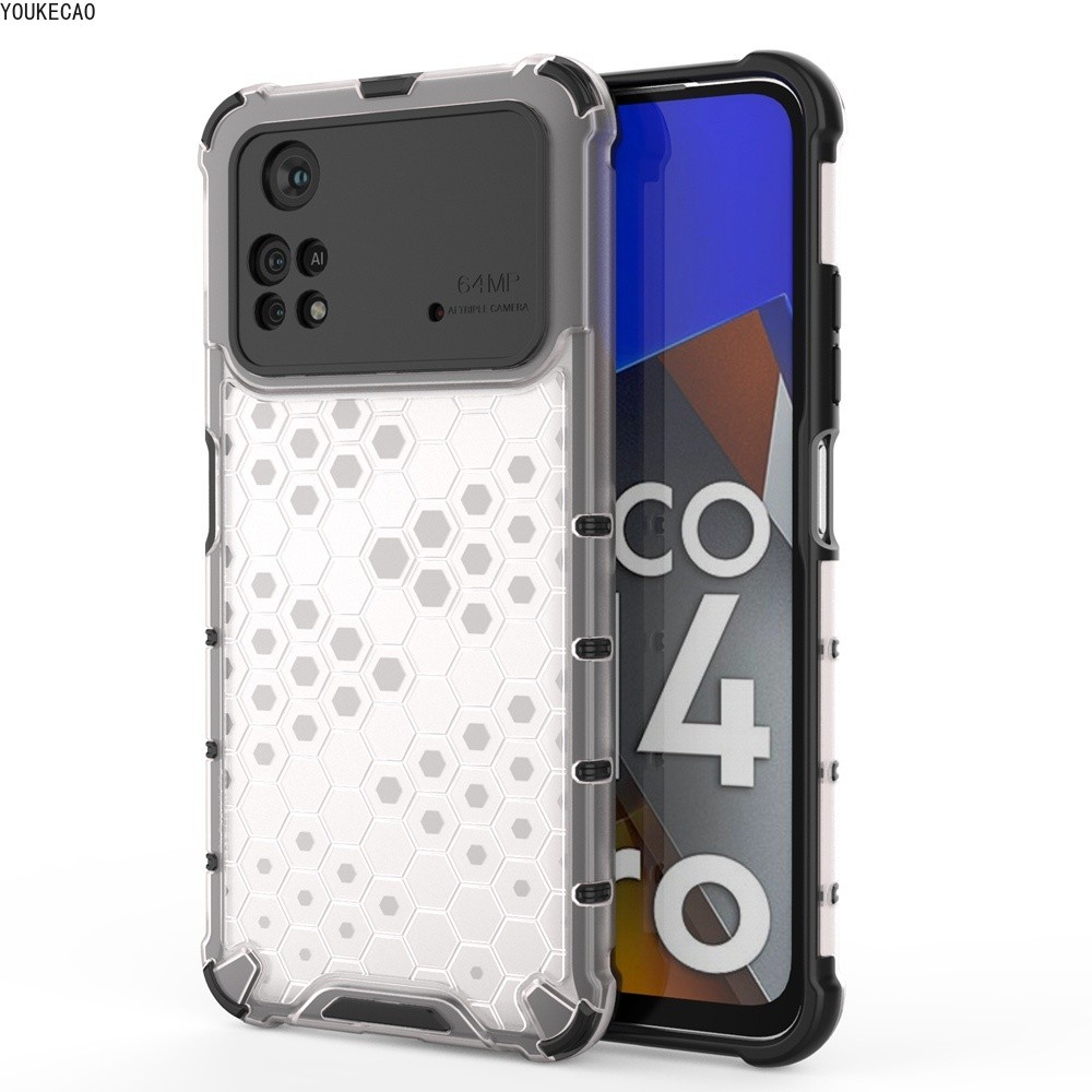 Vỏ Chống Sốc Cho POCO M4 Pro 4G Ốp Lưng Hybrid PC Cứng Mềm TPU Ốp lưng Trong Suốt