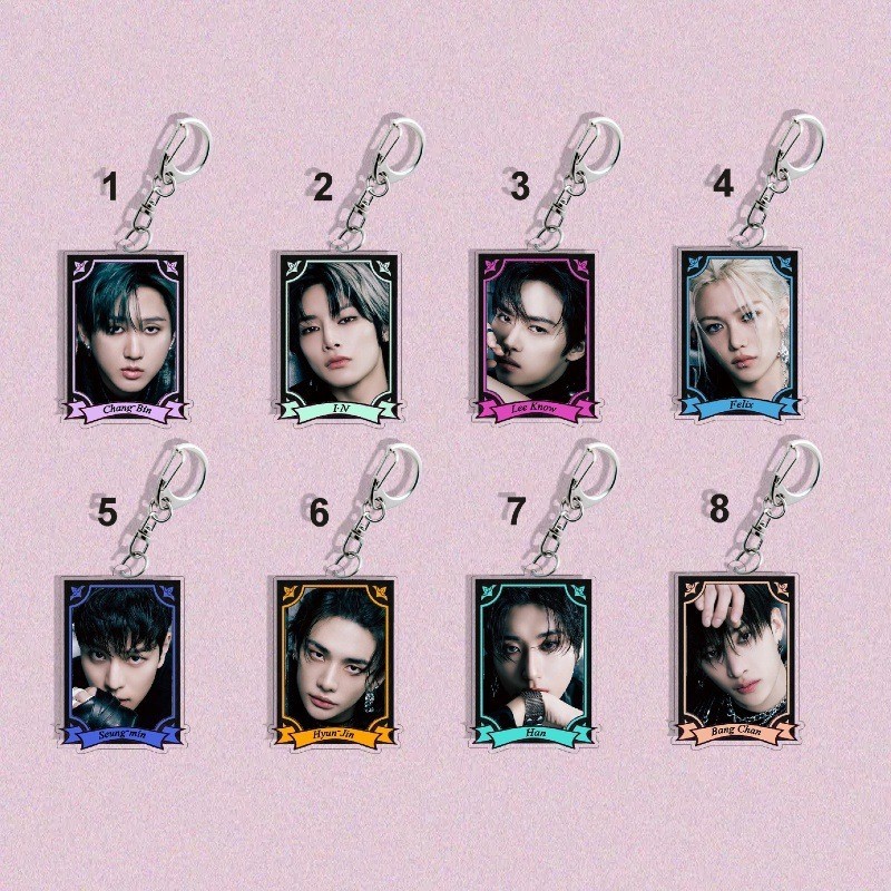 Stray Kids Lee Long Fu Fang Chan Lee Min Ho Han Ji Cheng Kim Seung Min Túi Móc Khóa Dây Treo 1196