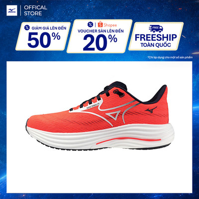 Giày Chạy Bộ Nam Mizuno Wave Rider 29 2E - Đỏ cam - J1GC250412