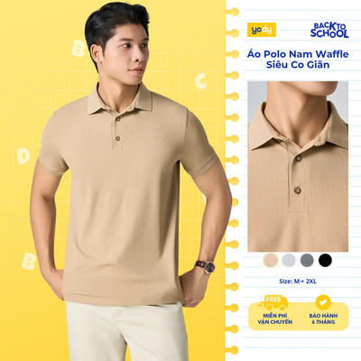 Áo Polo Nam Waffle Siêu Co Giãn Yody MCPO25S045