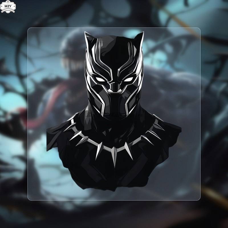 Black Panther 2 Watt Kanda Long Live Marvel Movie Non-Reflective Electric Motorcycle Automobile Stic