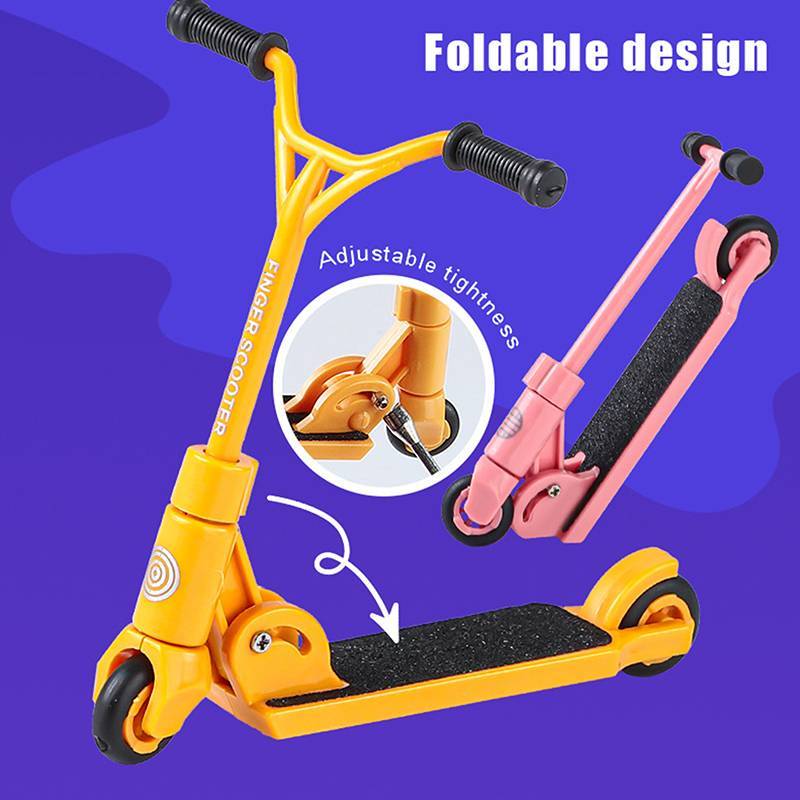 GHX Kids Ki Scooter Finger BMX Có Thể Gập Lại T-type Finger Scooter Có Phanh Đồ Chơi Giáo Dục Ngón T