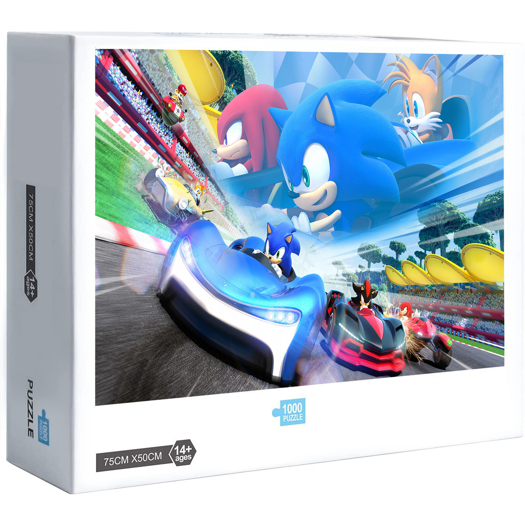 Kart Racing Team Sonic the Hedgehog Ghép Hình 300 500 1000 Miếng Trang Trí Nhà Cửa