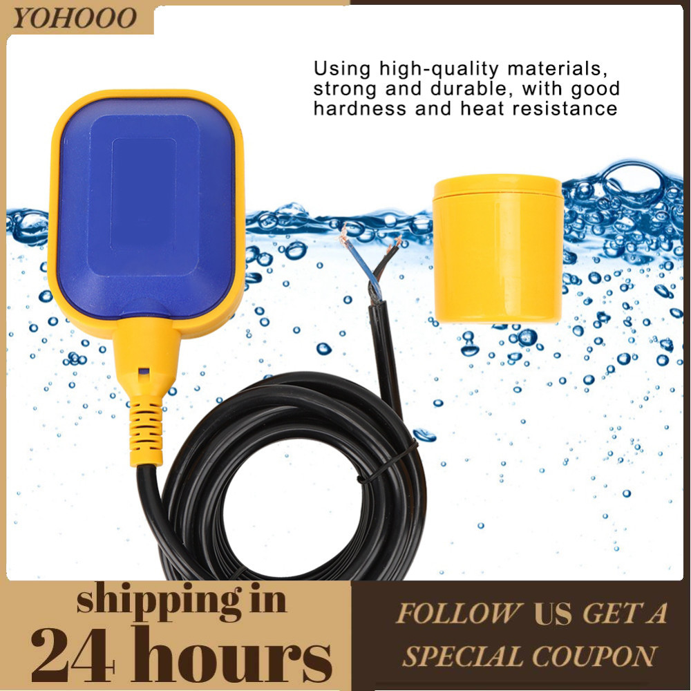 Yohooo Yohooo Công tắc phao BERM FQ2 Cảm biến mực nước Điều khiển cáp tự động Pump5Meter