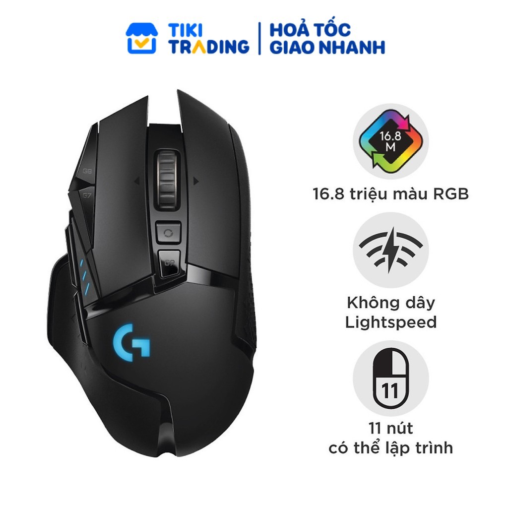 [HỎA TỐC] Chuột game không dây Lightspeed Logitech G502 - Hàng chính hãng