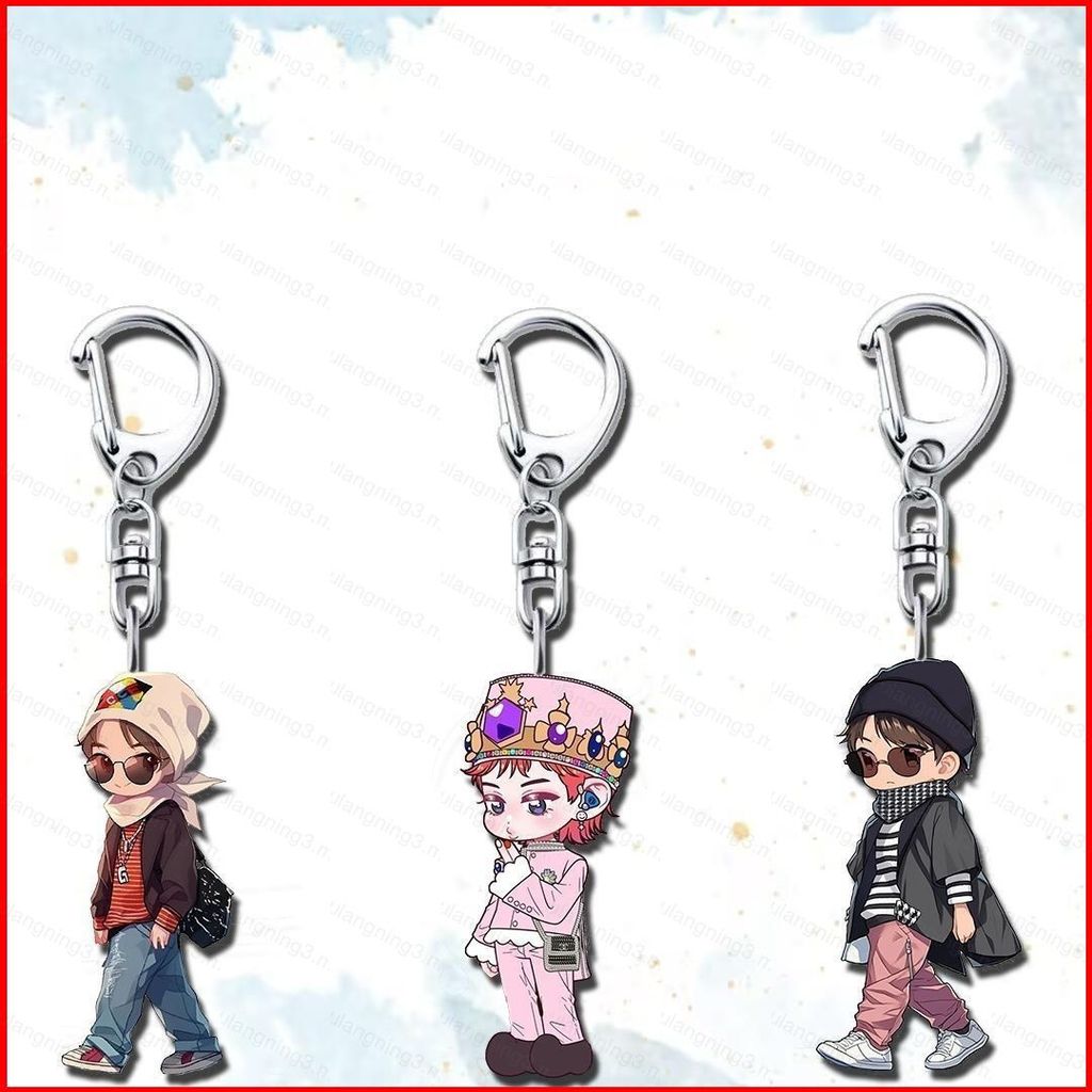 GG3 G-DRAGON Acrylic Móc Khóa Hoạt Hình HOME SWEET HOME Mặt Dây Chuyền Bền Quyến Rũ Cho Ba Lô Xe & C