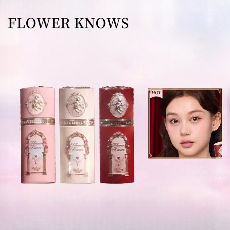 【 ❈ 🍒 】 FLOWER BIẾT Blush Strawberry Cupid Series Liquid Blush Contouring Color-Supporting Creamy Sk