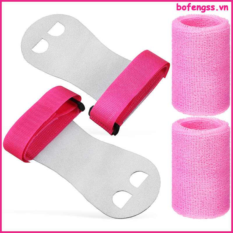 ⌚ 4Pcs Dây Đeo Tay Tập Gym Da Điều Chỉnh Cho Bé Gái, Hỗ Trợ Cổ Tay Co Giãn Nhiều Màu