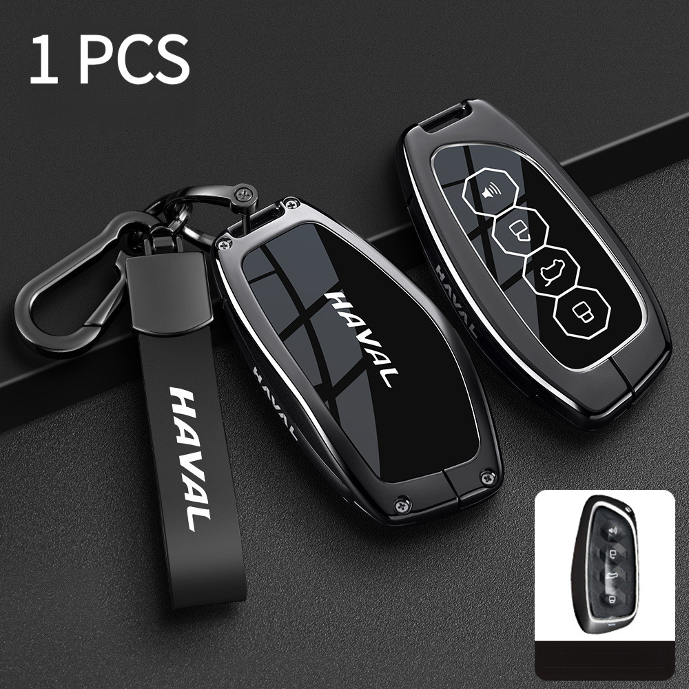 Dành Cho Haval H6 2025 Hợp Kim Kẽm + Da Chìa Khóa Ô Tô Haval H6 2025 Haval H6 PHEV Chìa Khóa Fob Bao
